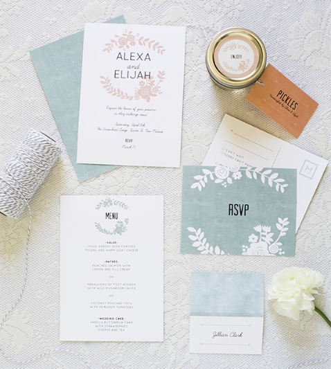 A classic and feminine wedding suite. Image c/o 100 Layer Cake.
