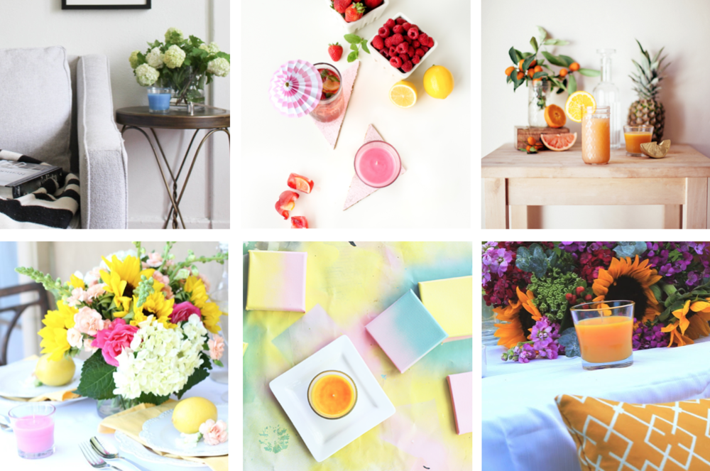 Clockwise from upper left: Upperlyne, Delia Creates, Calivintage, She Inspires, The Kipi Blog, La Moda.