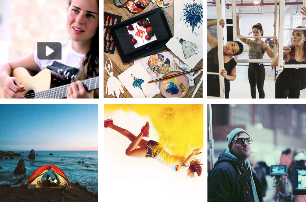 Clockwise from upper left: Kenzie & Harris, Katie Rodgers, Megan Batoon, Scott DW, Alex Strohl.